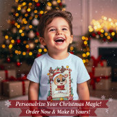 オーダーメイド かわいいトナカイ クリスマス こどもTシャツ