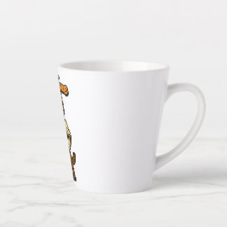 オーダーメイド かわいいトラ猫のメカニック カフェラテマグ