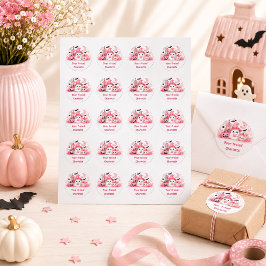 オーダーメイド かわいいハロウィンおばけ ステッカー