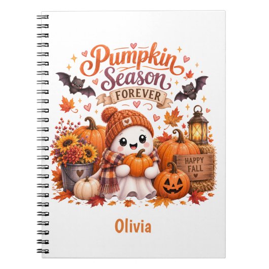 オーダーメイド かわいいハロウィンノート ノートブック (正面)