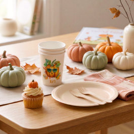 オーダーメイド かわいいパンプキン ハロウィン ペーパーカップ