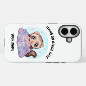オーダーメイド かわいいフェレット iPhone カバー (裏面 (横))