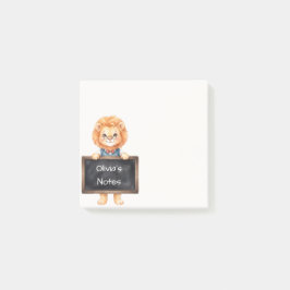 オーダーメイド かわいいライオン ブラックボード付箋 ポストイット