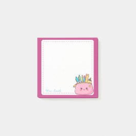 オーダーメイド かわいい先生用ペンケース付箋 ポストイット