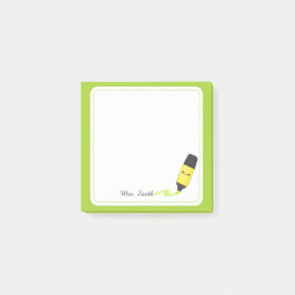 オーダーメイド かわいい先生用蛍光ペンスティッキー ポストイット