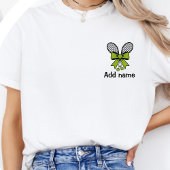 オーダーメイド かわいい女子テニス リボン Tシャツ