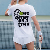 オーダーメイド かわいい女子テニス リボン Tシャツ