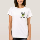 オーダーメイド かわいい女子テニス リボン Tシャツ (正面)
