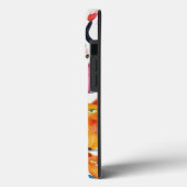 オーダーメイド かわいい子猫と花の模様 Case-Mate iPhoneケース (裏面 / 左)