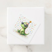 オーダーメイド かわいい恐竜の誕生日パーティー フェイバータグ (インサイチュ)