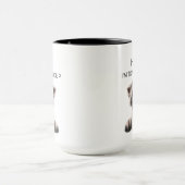 オーダーメイド かわいい手を振る赤ちゃんアライグマ マグカップ (中央)