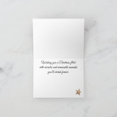 オーダーメイド かわいい松の枝と実 メリークリスマス シーズンカード (内部)
