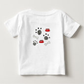 オーダーメイド かわいい犬のサーカス ベビーTシャツ (裏面)