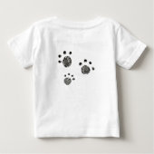 オーダーメイド かわいい犬のサーカス ベビーTシャツ (裏面)