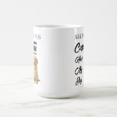 オーダーメイド かわいい犬好き 完全オリジナルデザイン コーヒーマグカップ (中央)