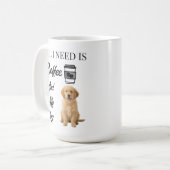 オーダーメイド かわいい犬好き 完全オリジナルデザイン コーヒーマグカップ (正面左)