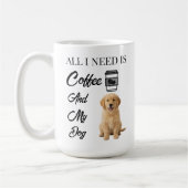 オーダーメイド かわいい犬好き 完全オリジナルデザイン コーヒーマグカップ (左)