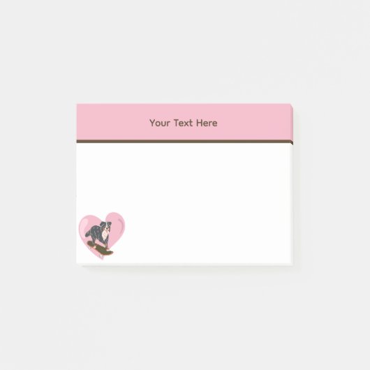 オーダーメイド かわいい犬 ポストイット (正面)