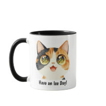 オーダーメイド かわいい猫のIce Dayギフト