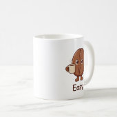 オーダーメイド かわいい コーヒー豆 キャラクター コーヒーマグカップ (正面右)