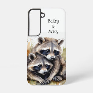 オーダーメイド かわいい ハクビシンのカップル ラブ アニマル SAMSUNG GALAXY S22ケース