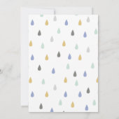 オーダーメイド かわいい パンダ 1歳の誕生日 招待状 (裏面)