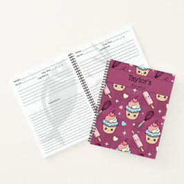 オーダーメイド かわいい ピンク パープル レシピ ノート