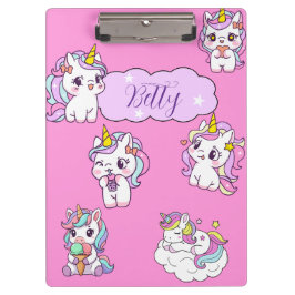 オーダーメイド かわいい ユニコーン クリップボード