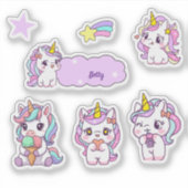 オーダーメイド かわいい ユニコーン シール (正面)