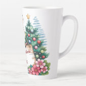 オーダーメイド かわいい 子鹿 メリークリスマス カフェラテマグ (右)