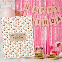 オーダーメイド かわいい 森の狐 誕生日おめでとう