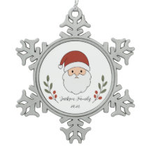 オーダーメイド もこもこサンタのクリスマスツリー オーナメント