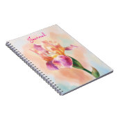 オーダーメイド アイリス 花 ピンクの花 アート ジャーナル (右側)