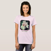 オーダーメイド アイリス Peach Bearded Iris 花 Tシャツ (正面フル)