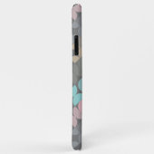 オーダーメイド アクア ピンク グレー ミッドセンチュリーアート Case-Mate iPhoneケース (裏面/右)