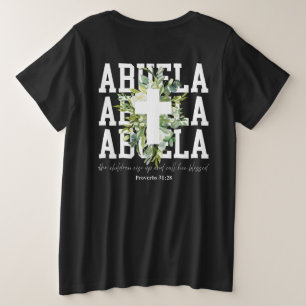 オーダーメイド アブエラ 神の祝福を授かる祖母Tシャツ プラスサイズTシャツ