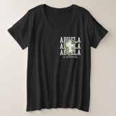 オーダーメイド アブエラ 神の祝福を授かる祖母Tシャツ プラスサイズTシャツ (デザイン正面)