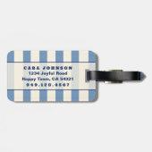 オーダーメイド アメリカーナモノグラムイニシャル ラゲッジタグ (裏面横)