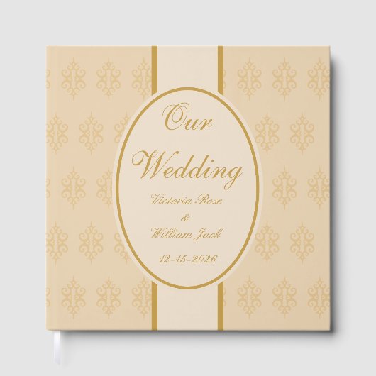 オーダーメイド アンティーク レース 結婚式 ゲストブック  (正面)