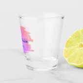 オーダーメイド ウェディング記念品 ウォーターカラースプラッシュ ショットグラス (右)