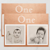 オーダーメイド ウェディング カップル 年齢 ローズゴールド テーブルナンバー (正面/裏面)