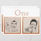 オーダーメイド ウェディング カップル 年齢 ローズゴールド テーブル ナンバー 招待状 (正面/裏面)