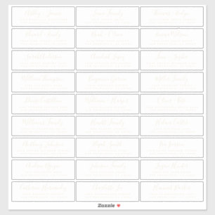 オーダーメイド ウェディング ゲスト 住所ラベル シール
