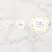 オーダーメイド ウェディング ゴールドハート コンフェッティ (正面)