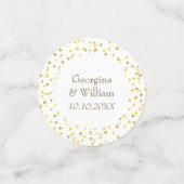 オーダーメイド ウェディング ゴールドハート コンフェッティ (スモール正面)