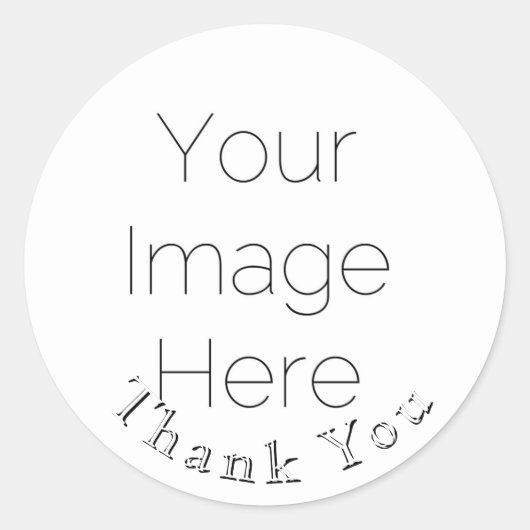 オーダーメイド ウェディング サンクス ステッカー 写真1枚 (正面)