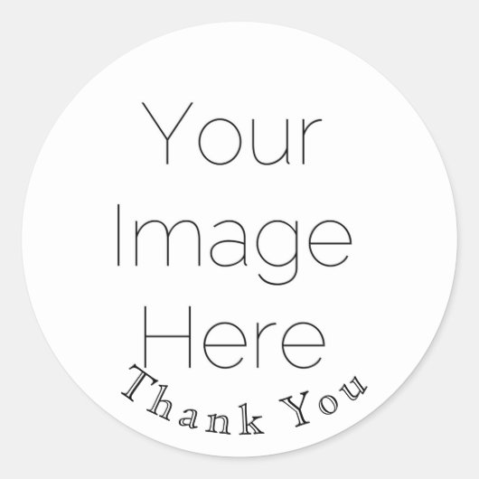 オーダーメイド ウェディング サンクス ステッカー 写真1枚 (正面)