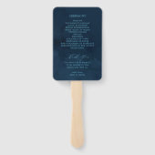 オーダーメイド ウェディング ハンドファン プログラム 海の波 (裏面)