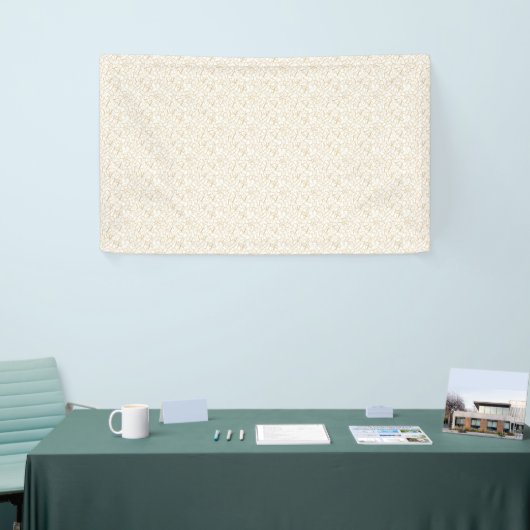 オーダーメイド ウェディング バナー | エレガント ゴールド ラインズ 横断幕 (トレードショー)