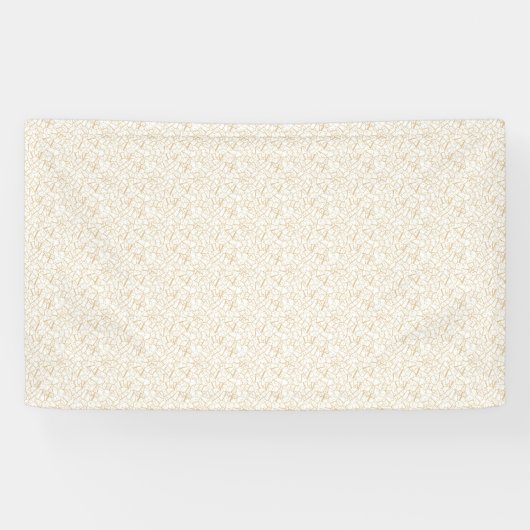 オーダーメイド ウェディング バナー | エレガント ゴールド ラインズ 横断幕 (横)